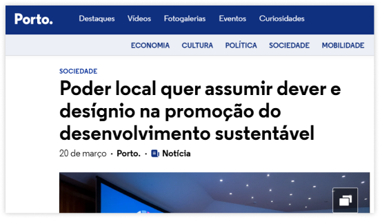 Poder local quer assumir dever e desígnio na promoção do desenvolvimento sustentável